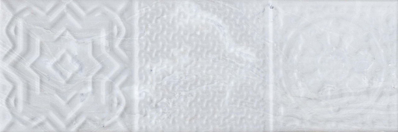 Monopole Palmira Relieve Platinum Brillo 10 x 30 cm