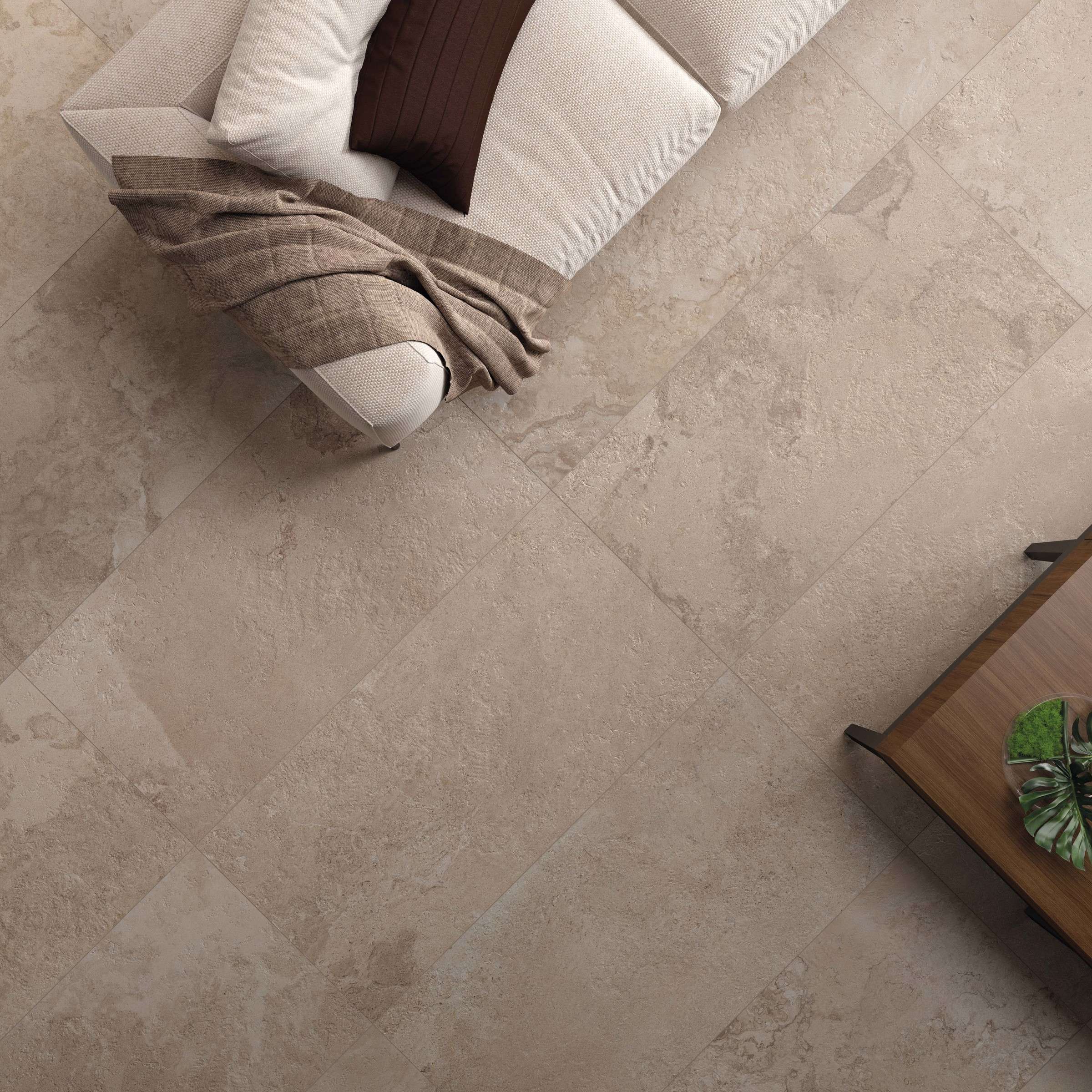 Carrelage ABK Alpes Raw Lead Lappato 60x120 Cm - Imitation Marbre Italien, élégant Et Résistant à L'eau !