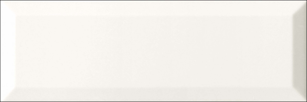 Monopole Colors Bisel Blanco Brillo 10 x 30 cm