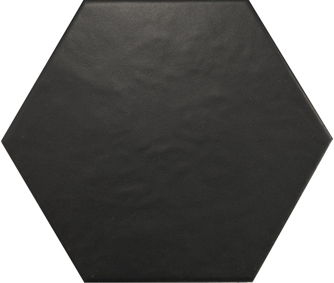 Equipe Hexatile Negro Mate 17,5 x 20 cm