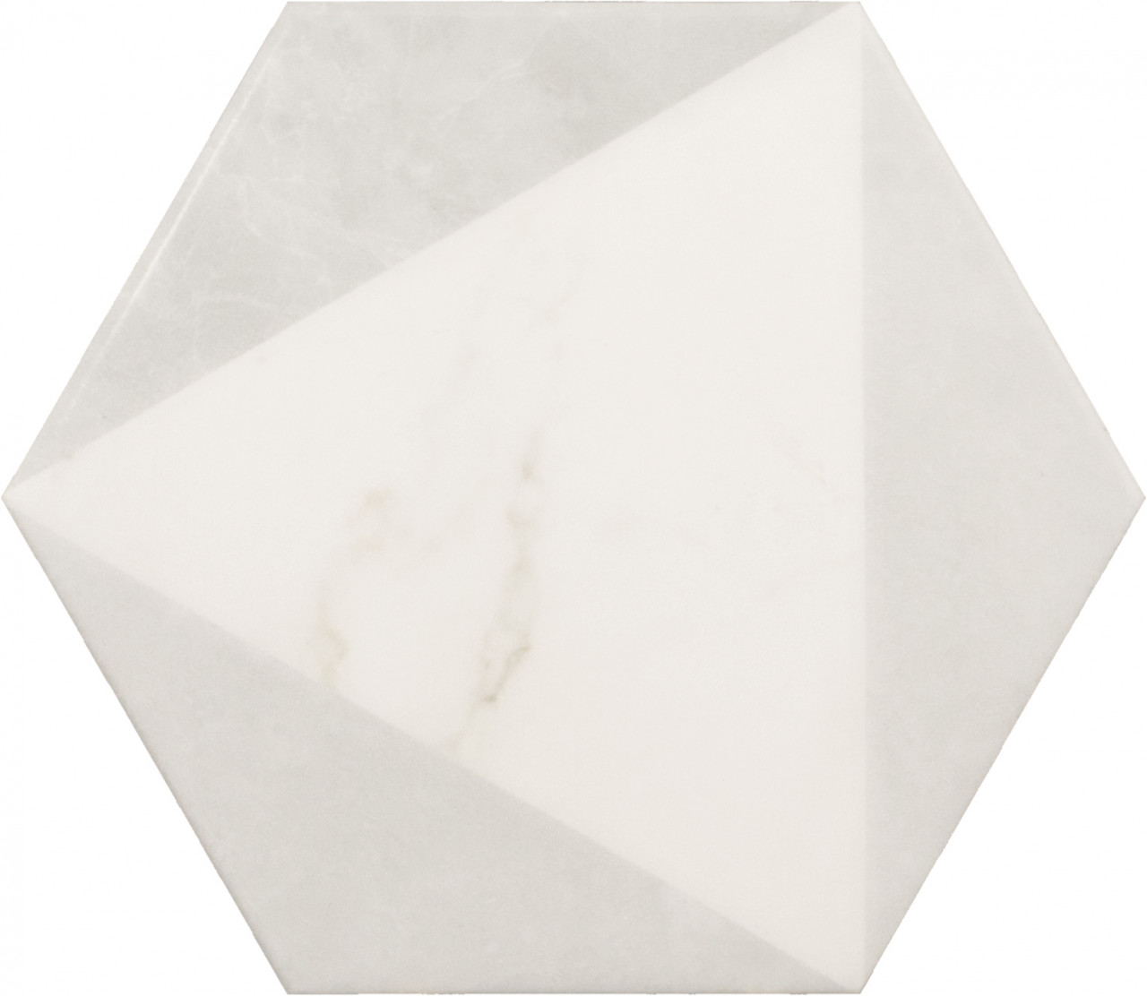 Equipe Carrara Porc Hexagon Peak 17,5 x 20 cm